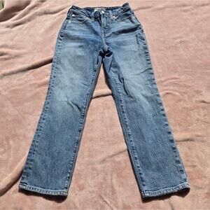 Madewell Straight Leg Jeans in Medium Blue Wash